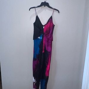 Multi colored DVF jumpsuit
